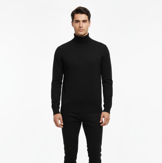 Montarello Classic Turtleneck Knit Sweater