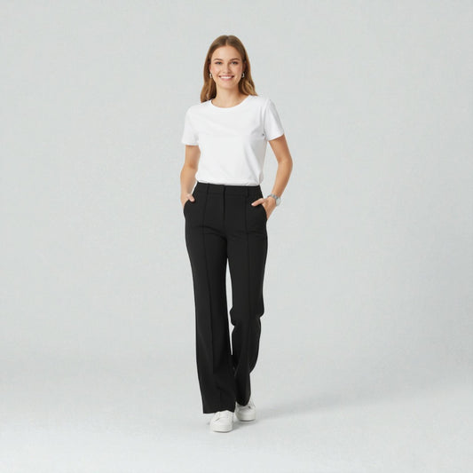 Montarello SculptFit Tailored Wide-Leg Pants