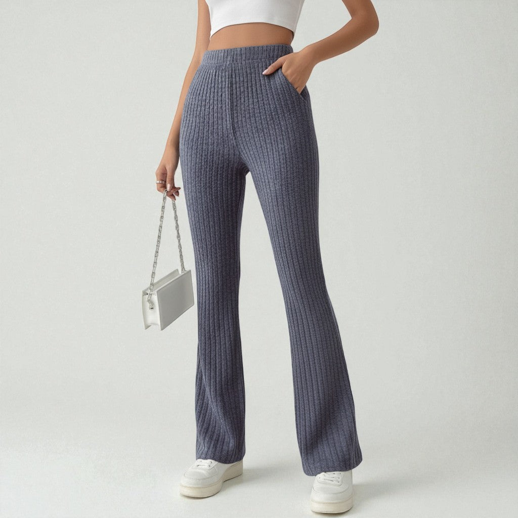 Montarello Soft-Rib Flare Lounge Pants