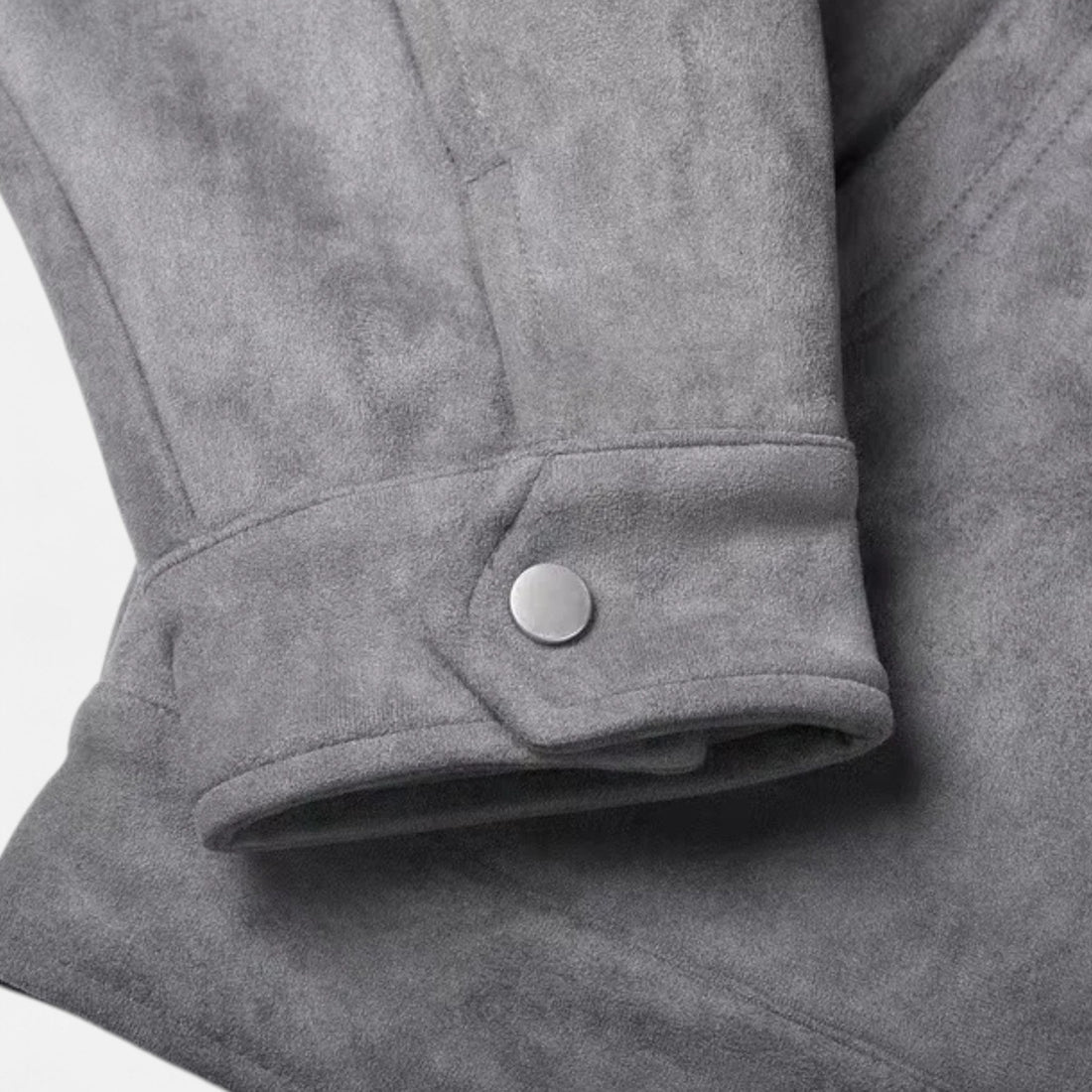 Montarello Men's Suede-Look Jacket with Relaxed Fit