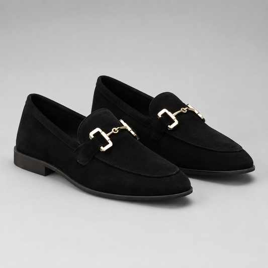 Montarello Men's Suede-Look Horsebit Slip-On Loafers