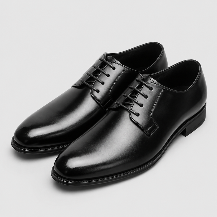 Montarello Men's Leather-Look Derby Dress Shoes