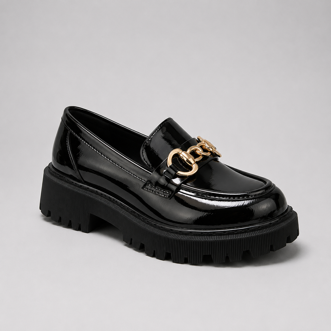 Montarello Women's Platform Loafers with Block Heel