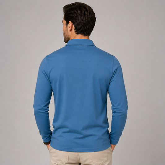 Montarello Men's Long Sleeve Polo Shirt