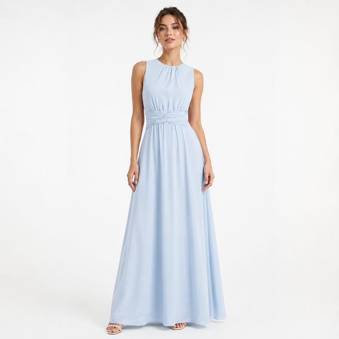 Montarello Women's Wedding Guest Chiffon Maxi Dress