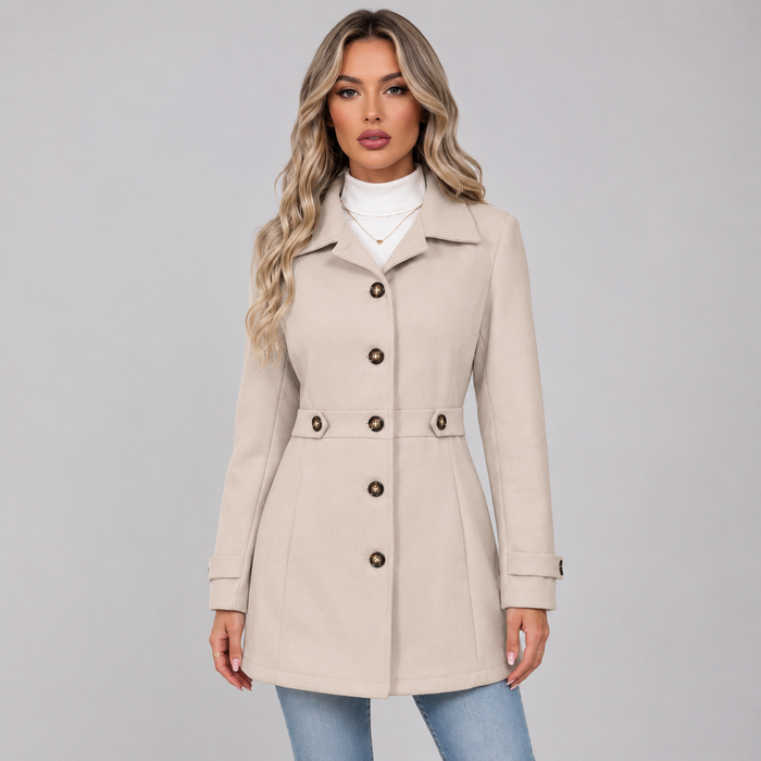 Montarello Women's Trench Coat Belted Double Breasted