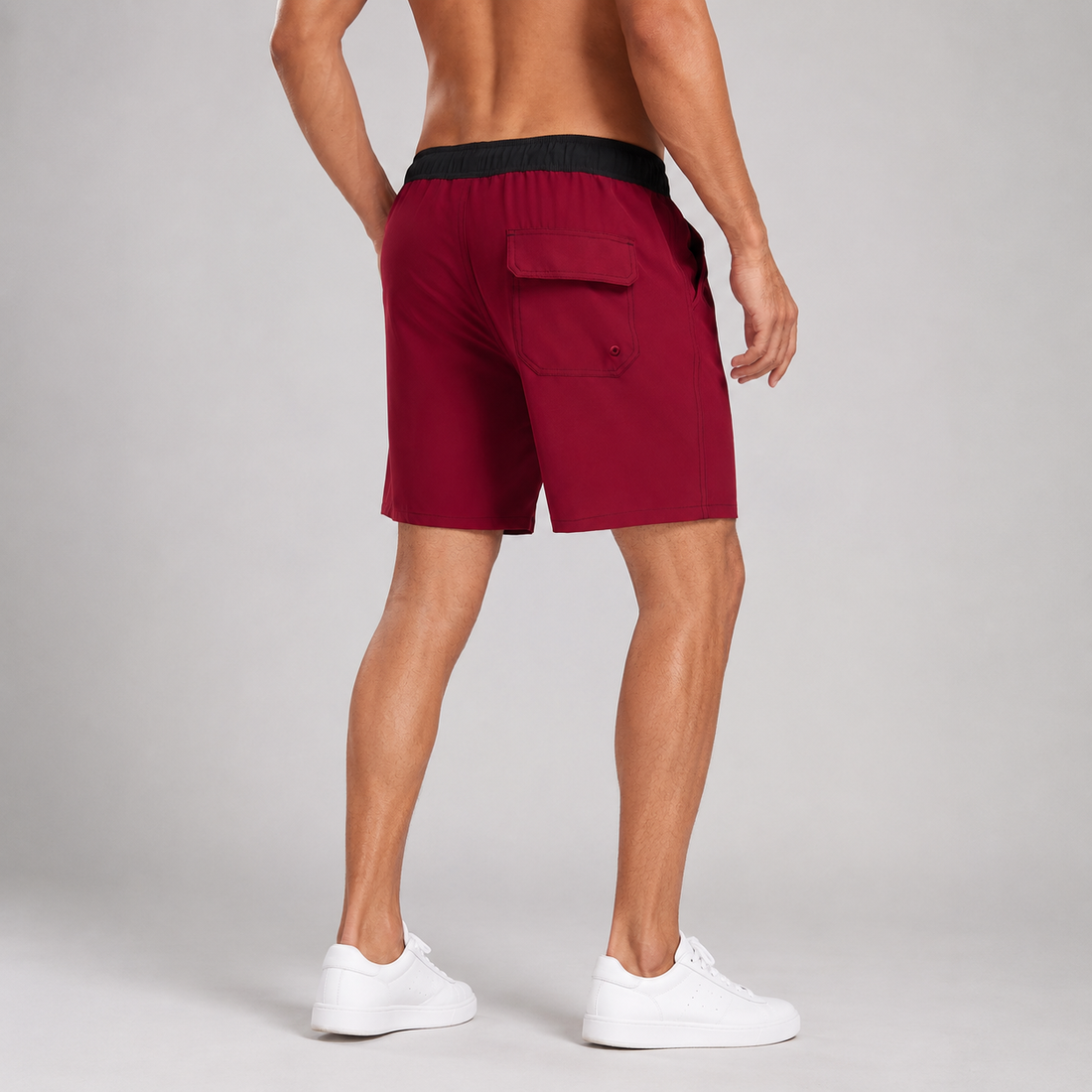Montarello Men's Swim Shorts with Compression Liner and Pocket