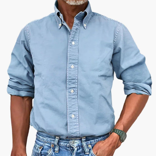 Montarello Vintage Wash Long Sleeve Shirt Men's