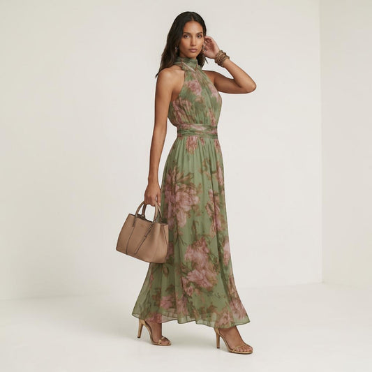 Montarello Women’s Halter Maxi Dress