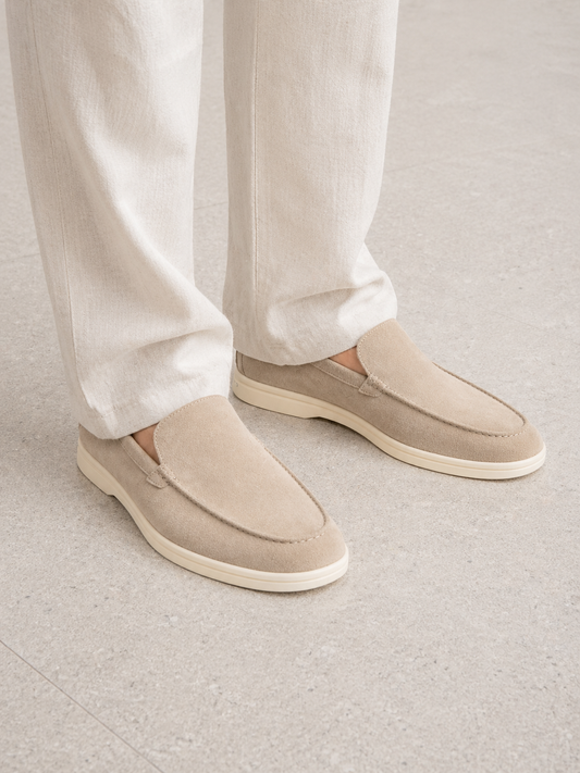 Montarello Men's Suede-Look Slip-On Loafers