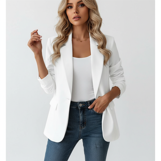 Montarello Women's Single Button Tailored Blazer