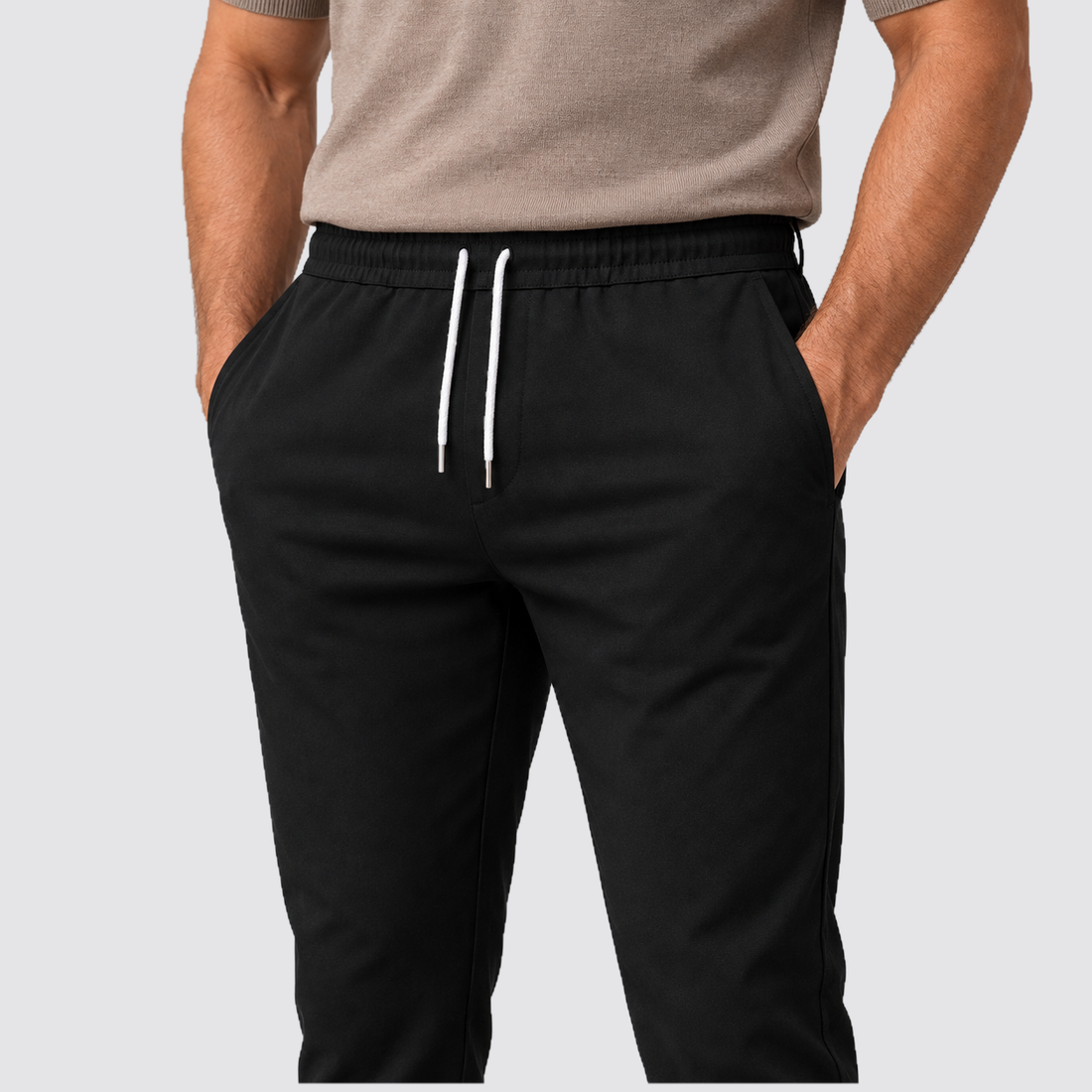 Montarello drawstring trousers - Black - waist