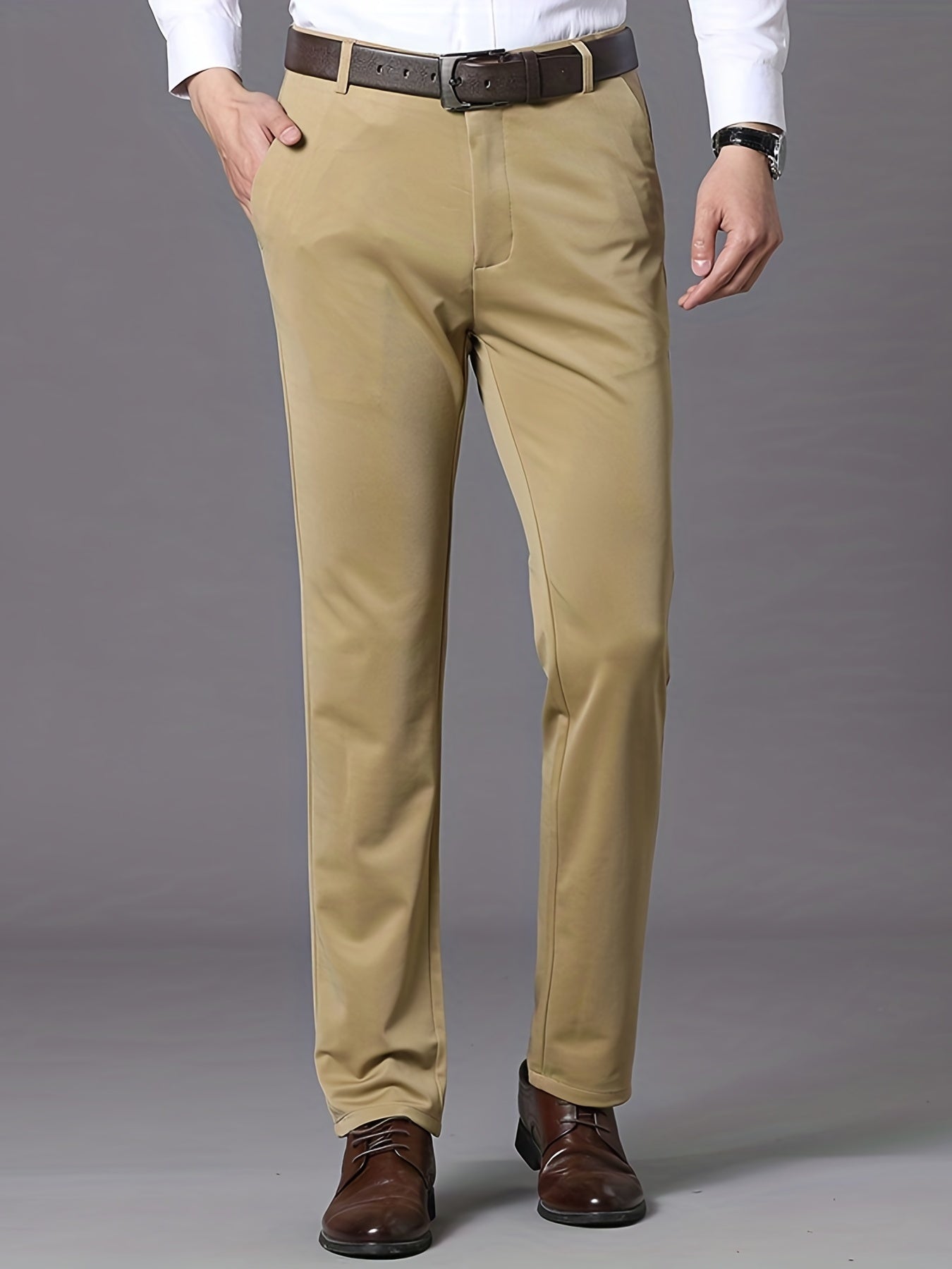 Montarello Men's Formal Trousers Straight Leg