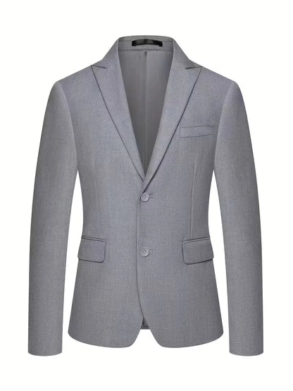 Montarello Men's Slim Fit Three-Piece Suit with Double-Breasted Waistcoat