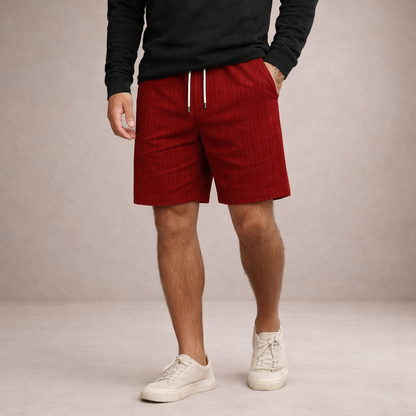 Shorts à cordon de serrage effet lin coupe régulière Montarello pour homme