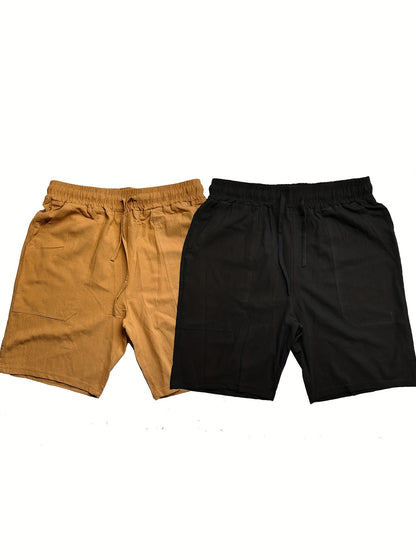 Montarello Linen-Look Men's Shorts – 2-Pack
