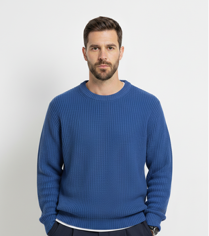 Montarello Ribbed Knit Crew Sweater