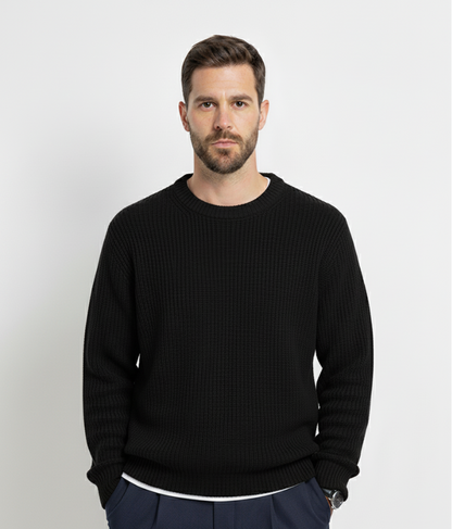 Montarello Ribbed Knit Crew Sweater