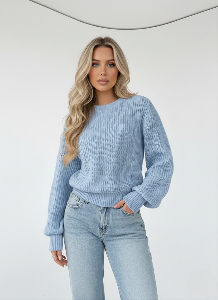 Montarello SoftWaves Knit Sweater – Pastel Yellow