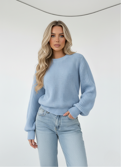 Montarello SoftWaves Knit Sweater – Pastel Yellow