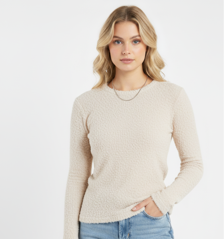 Montarello VelvetMesh Fitted Knit Top