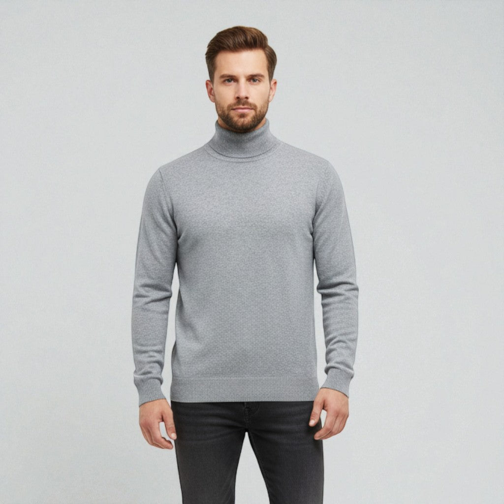Montarello Classic Turtleneck Knit Sweater