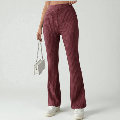 Montarello Soft-Rib Flare Lounge Pants