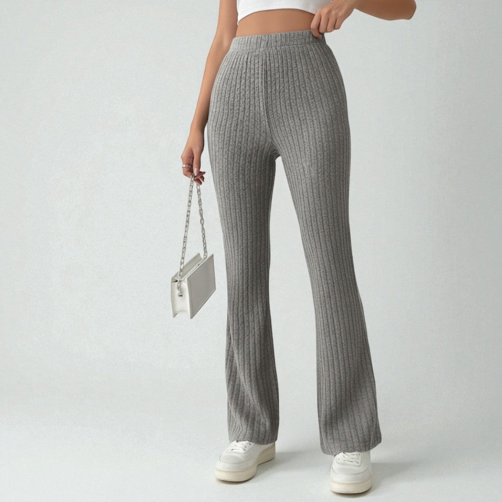 Montarello Soft-Rib Flare Lounge Pants