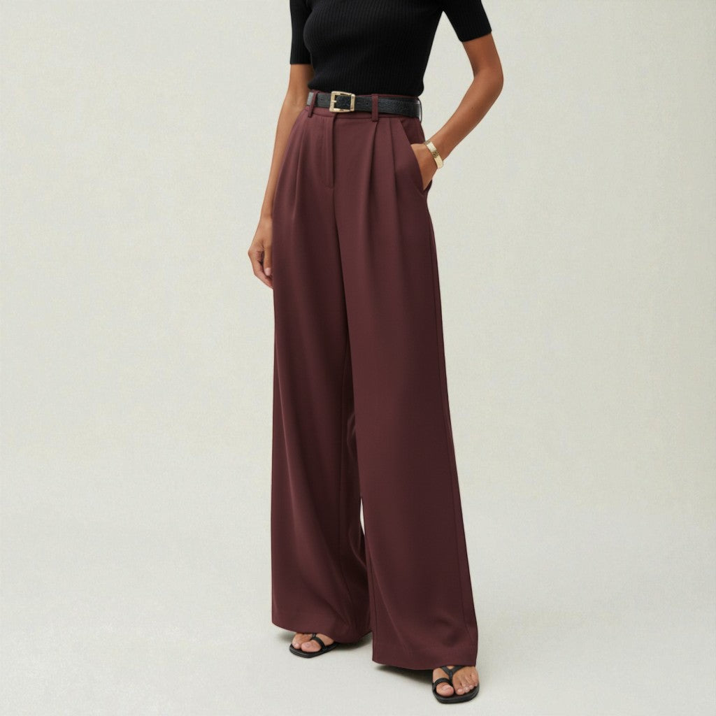 Montarello LuxeTailor High-Waisted Wide-Leg Trousers
