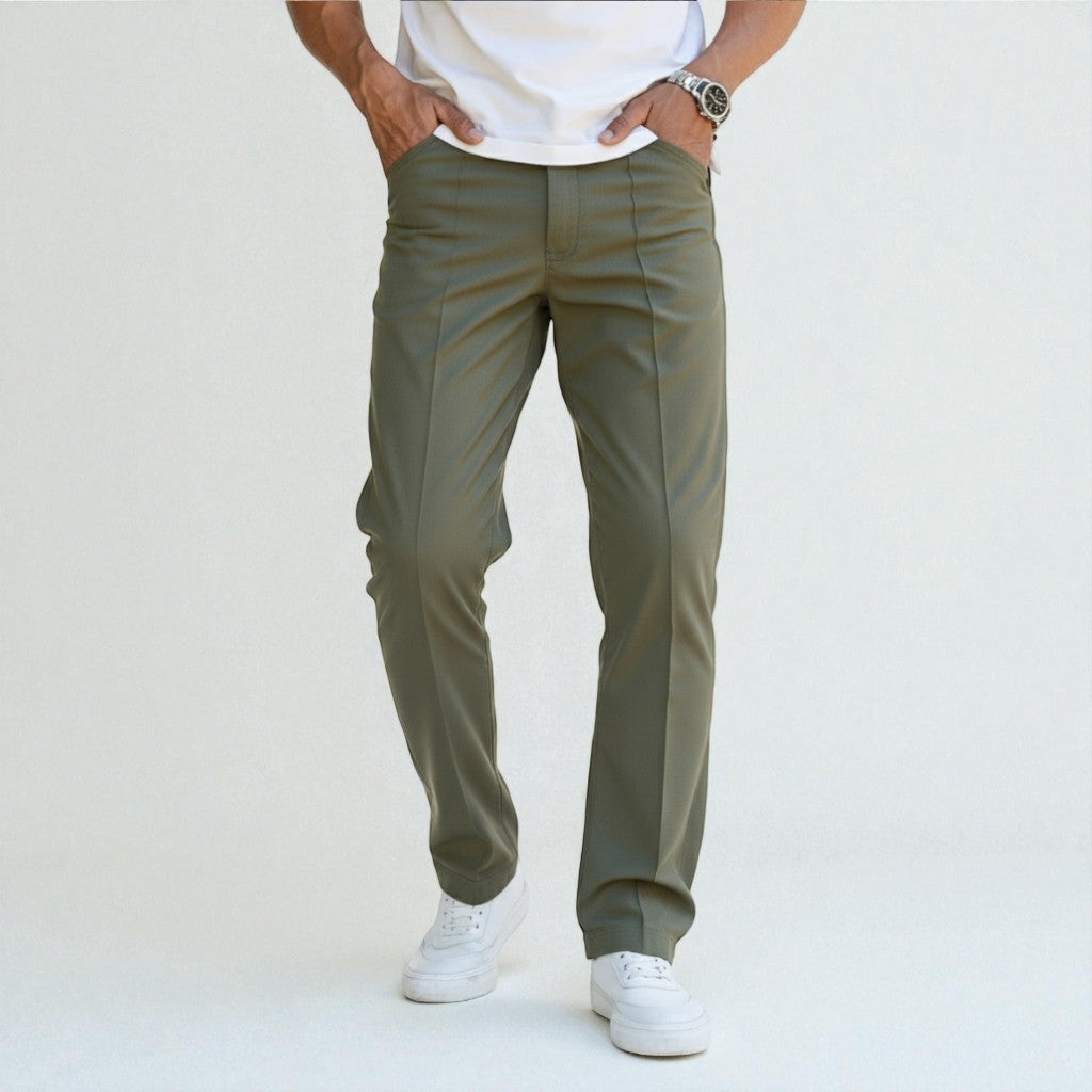 Montarello Tailored Stretch Casual Trousers
