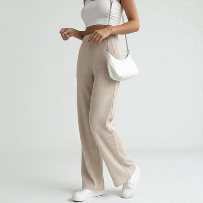 Montarello SoftFlow Ribbed Wide-Leg Lounge Pants