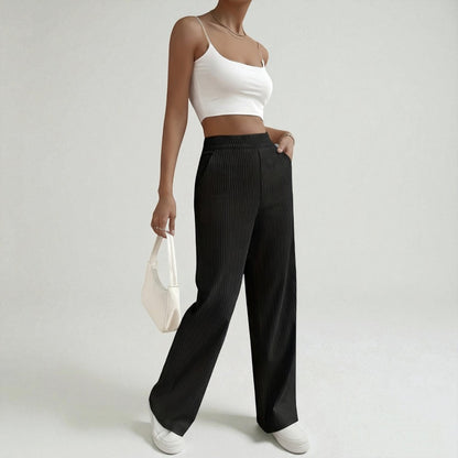 Montarello SoftFlow Ribbed Wide-Leg Lounge Pants