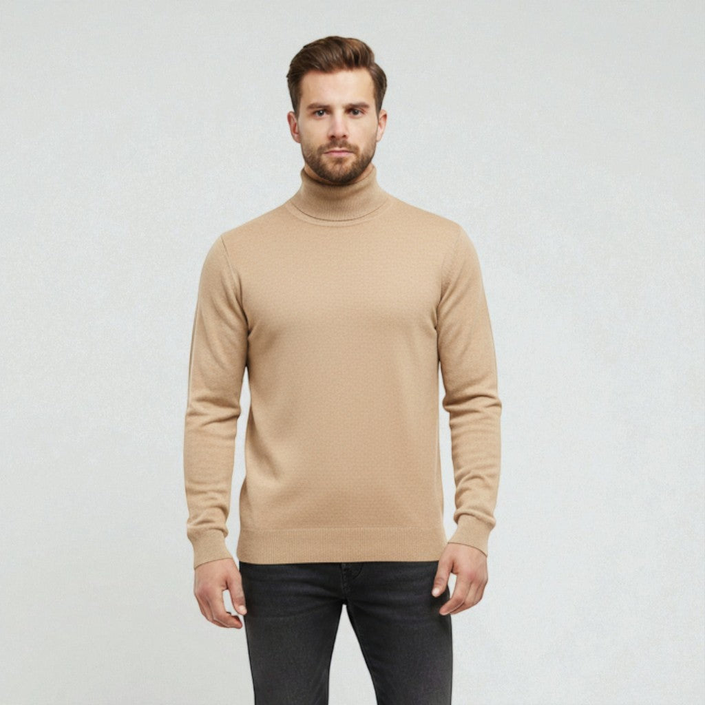 Montarello Classic Turtleneck Knit Sweater