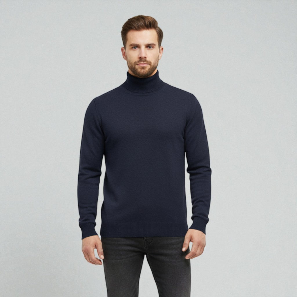 Montarello Classic Turtleneck Knit Sweater