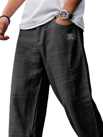 Montarello Wide-Leg Men's Casual Trousers