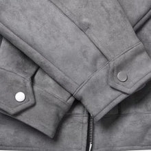 Montarello Men's Suede-Look Jacket with Relaxed Fit