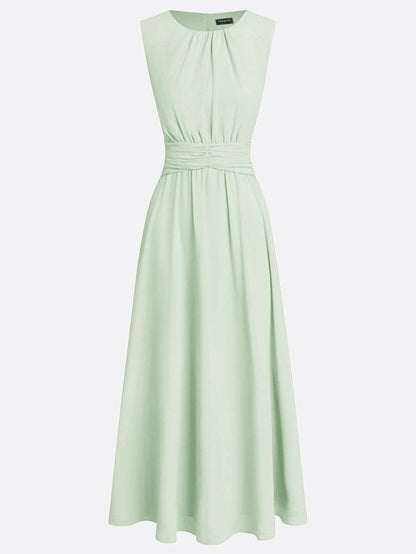 Montarello Women's Chiffon Sleeveless Maxi Dress A-Line