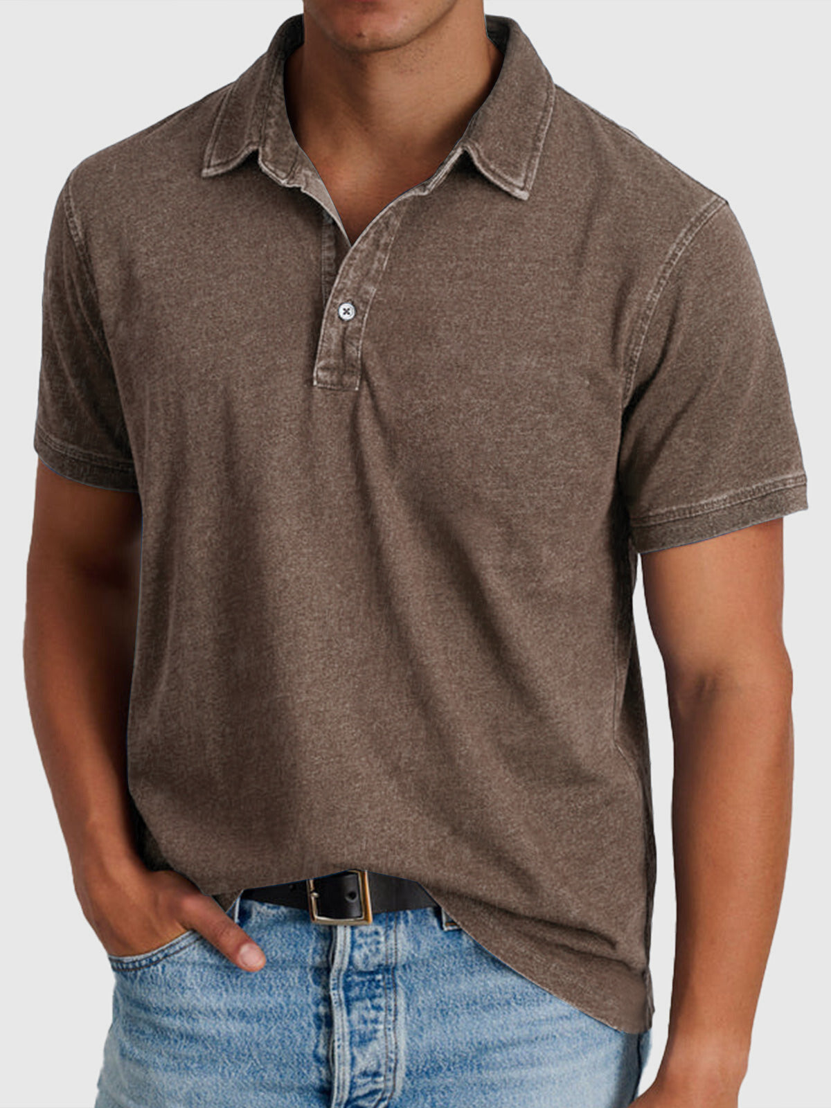 Montarello Men's Cotton Polo Shirt Short Sleeve Regular Fit