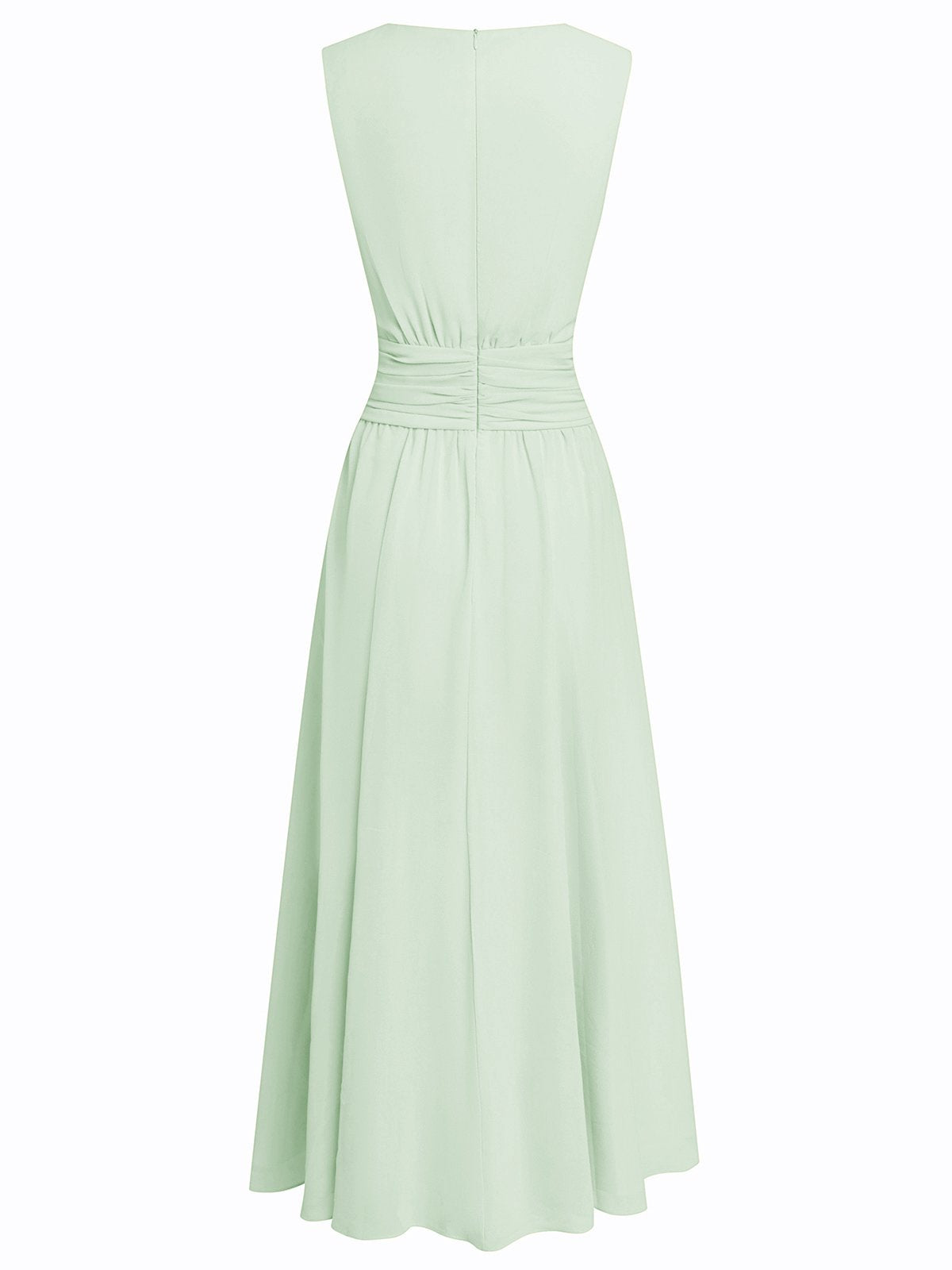 Montarello Women's Chiffon Sleeveless Maxi Dress A-Line