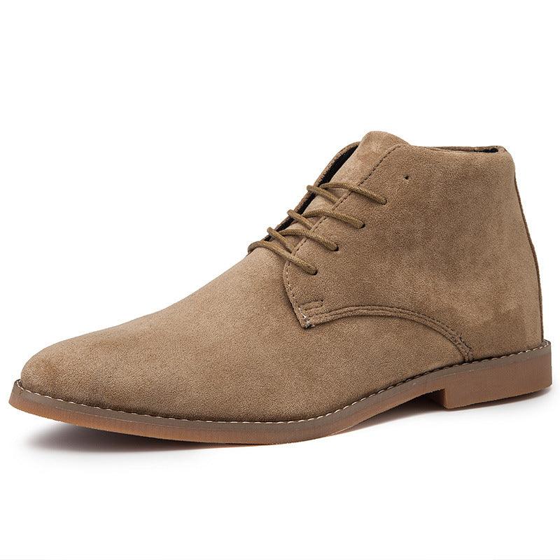 Montarello Men's Suede-Look Chukka Boots Lace-Up