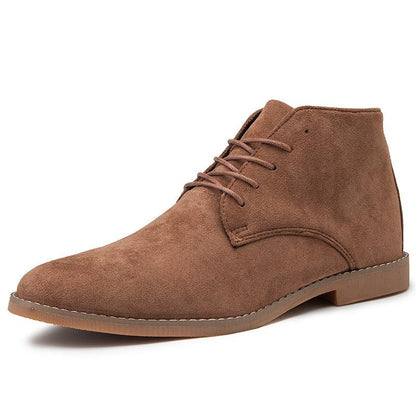 Montarello Men's Suede-Look Chukka Boots Lace-Up