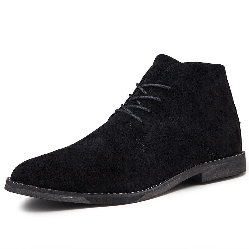 Montarello Men's Suede-Look Chukka Boots Lace-Up