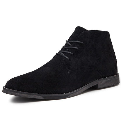 Montarello Men's Suede-Look Chukka Boots Lace-Up