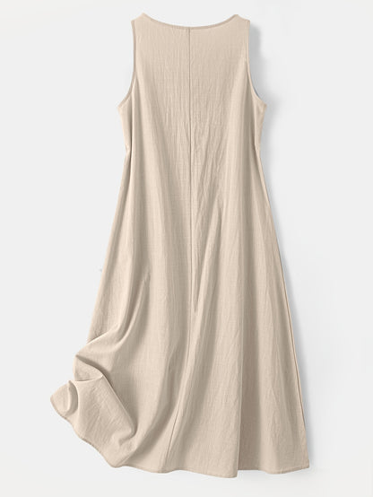 Montarello V-Neck Sleeveless Maxi Dress Women's