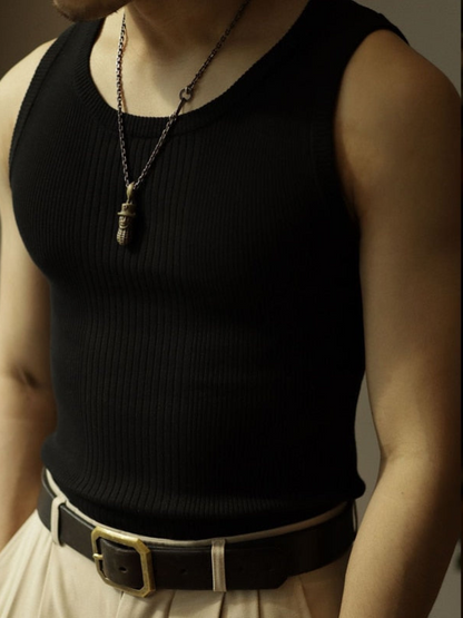 Montarello Men’s Ribbed Tank Top