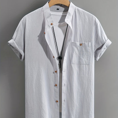 Montarello Button-Up Men's Short Sleeve Shirt