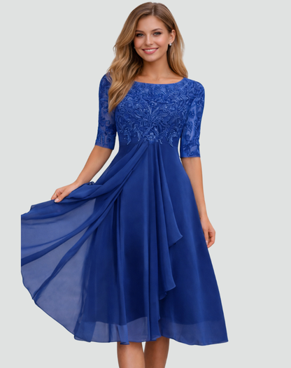 Montarello Women's Lace Midi Party Dress