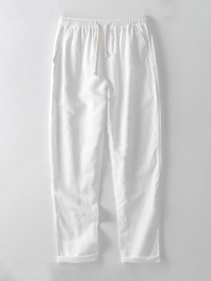 Ensemble chemise col mao et pantalon effet lin pour homme Montarello  