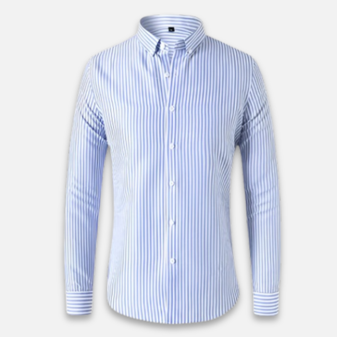 Montarello Striped Men's Long Sleeve Slim Fit Shirt