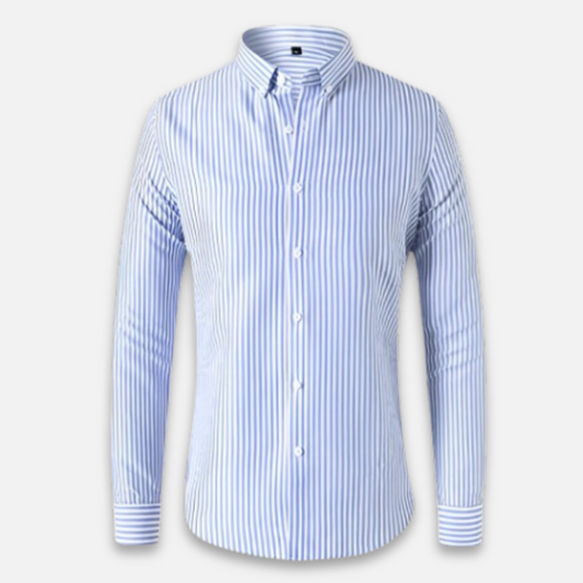 Montarello Striped Men's Long Sleeve Slim Fit Shirt